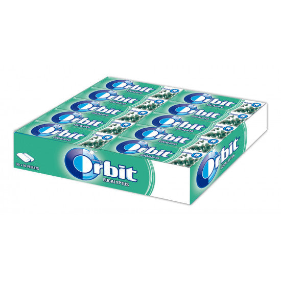 Chicles Orbit Eucalipto (30 Paquetes con 10 Uds) - Kremtik