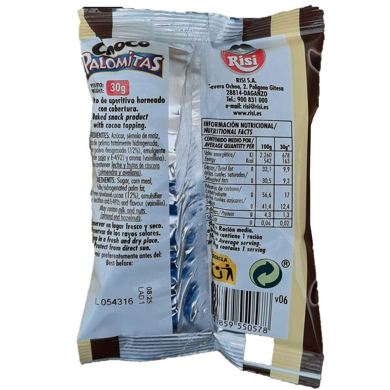 Palomitas Chocolate Ingredientes
