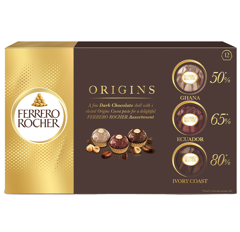 Ferrero Rocher Origins T12 | Sabor Ghana, Ecuador & Ivory Coast